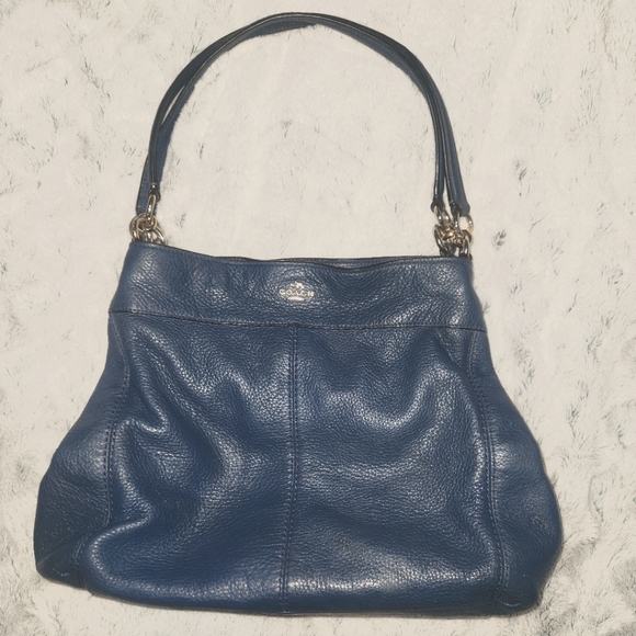 COACH Pebbled Leather Lexi Shoulder Bag - Medium/ Large - Picture 2 of 12